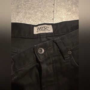 Men’s WESC Black Slim Fit Jeans - Size 32 - Fair Condition
